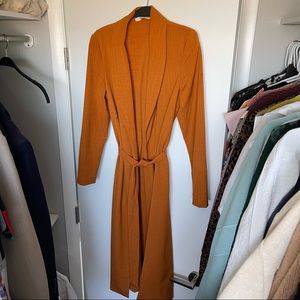 Burnt Orange Light Trench/Overcoat